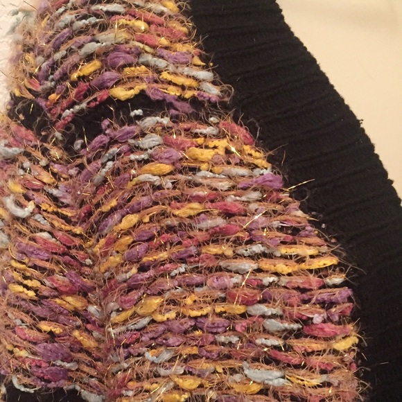 NWT Roseys Open Front Cardigan Sweater Chunky Knit Colorful Small/Medium Duster - Picture 5 of 11